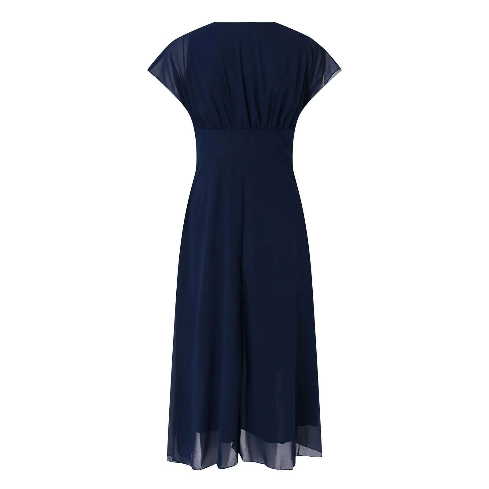 Dongdumaoyi Women Ladies Prom Clothing Short Sleeve Sexy Club Boho Beach Dress Lady Summer Deep V Neck Party Long Maxi Vestidos