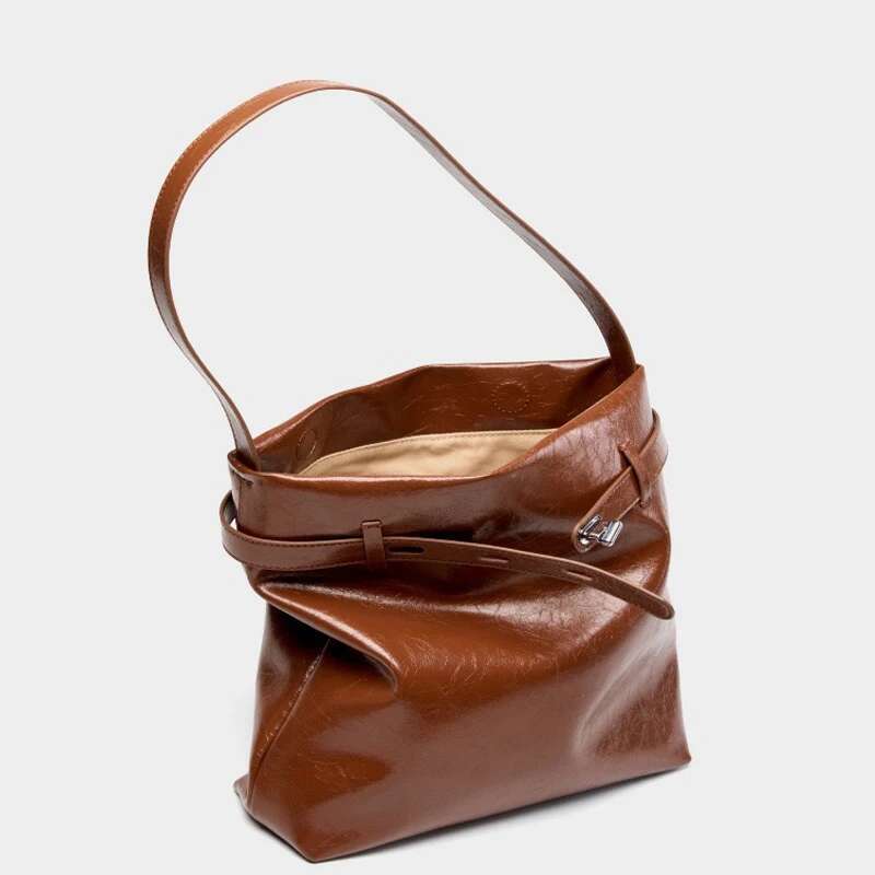 2024 Real Leather Woman Tote Shoulder Crossbady Underarm Bag