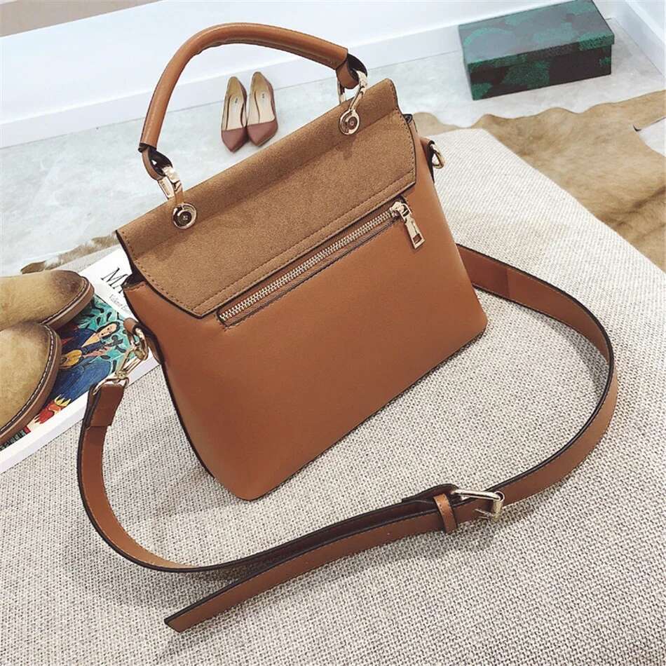 Designer Bag Vintage Buckle Matte Leather Handbags Shoulder Crossbody Bags For Women Famous Brand Summer Style Sac
