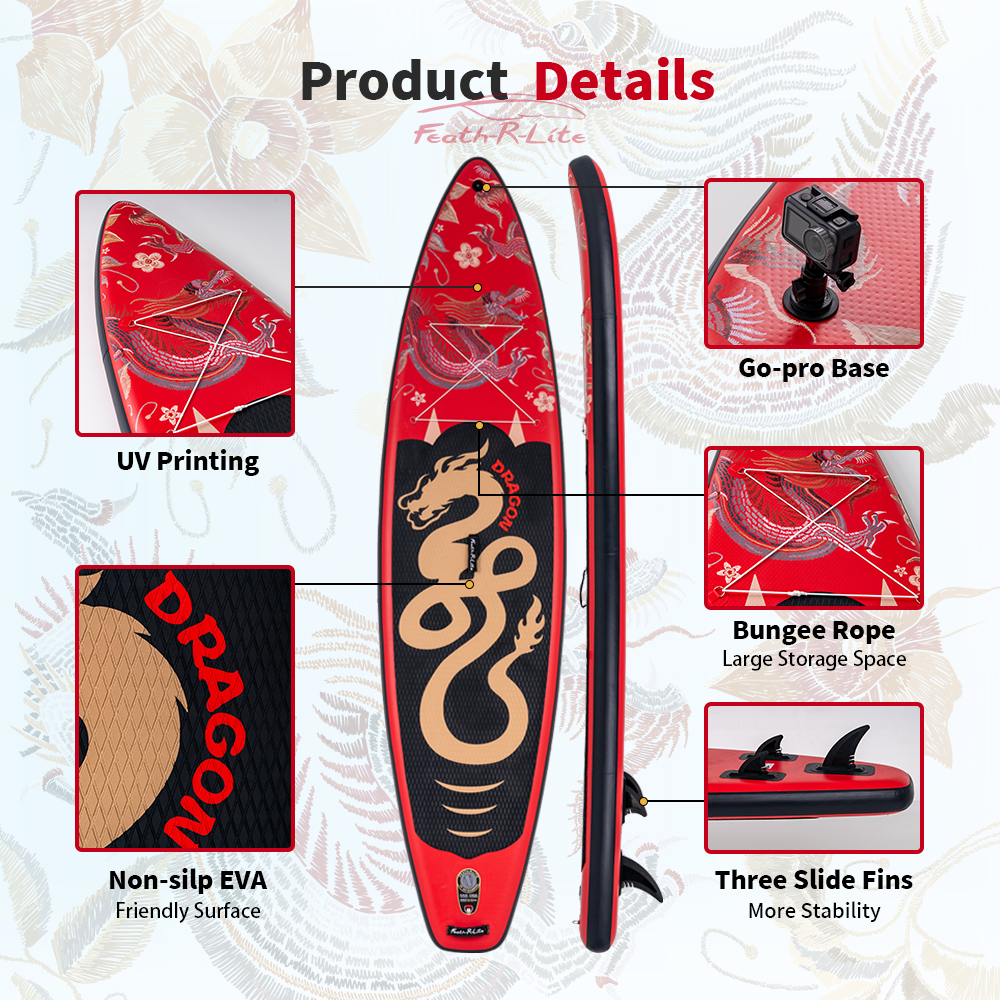 FUNWATER Surfboards paddle board surfboard inflatable Padel stand up paddleboard wholesale 350*84*15cm SUP studentup surfboard water sports