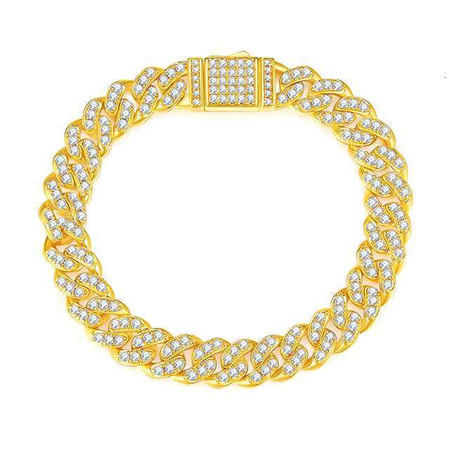 925 Silver Moissanite Faith Light Bracelet for Men Women New Silver Plated Gold Jewelry Hot Selling Bangles Diamond Main Stone