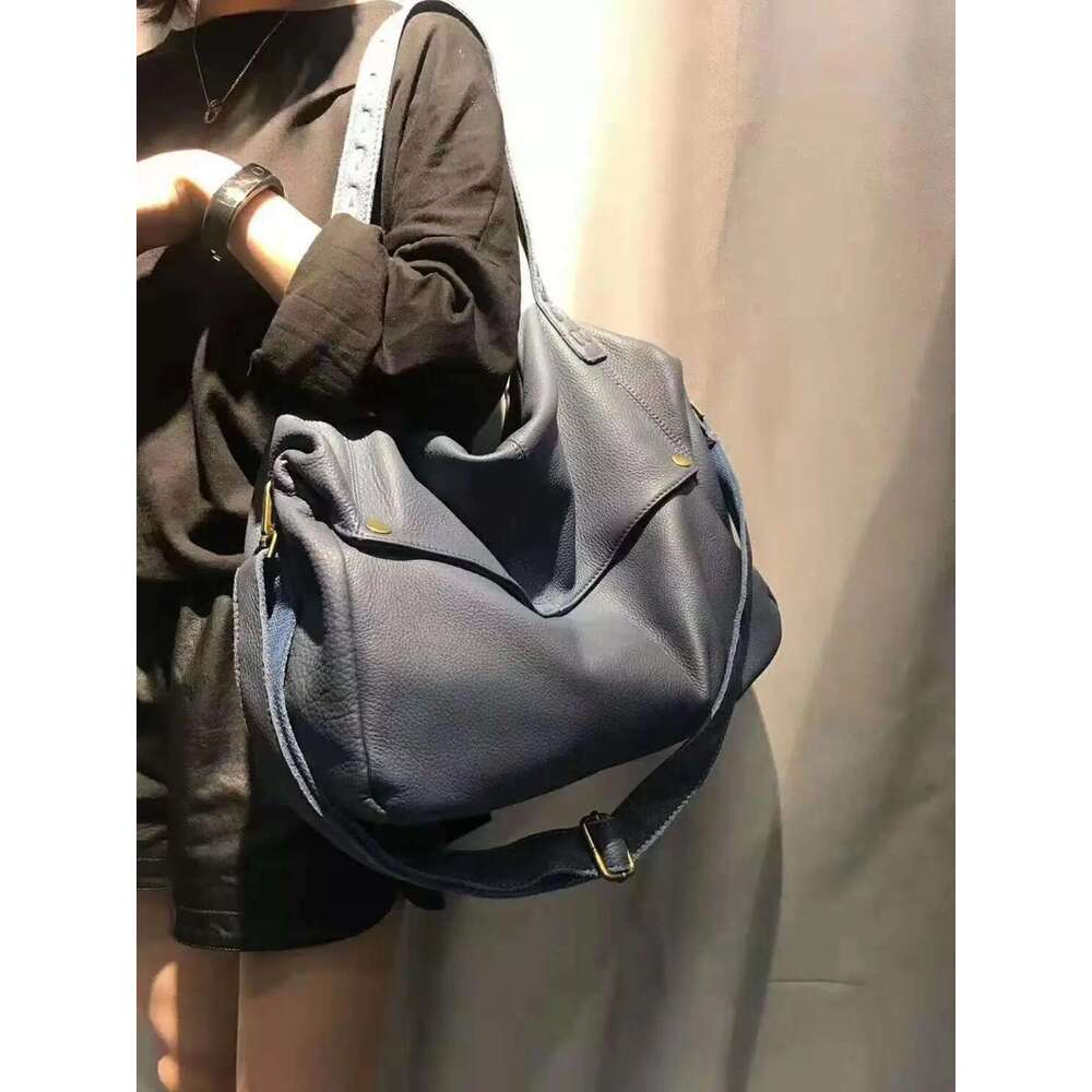 Top Quality Handbags Women Genuine Cow Leather Big Portable Shoulder Female Casual Tote Messenger Bag Large Capacity