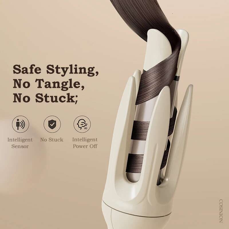 Automatic Curler 28Mm Negative Ions Electric Ceramic Hair Stick Rotating Curl Waves Anti-Tangle Curg Iron Styler
