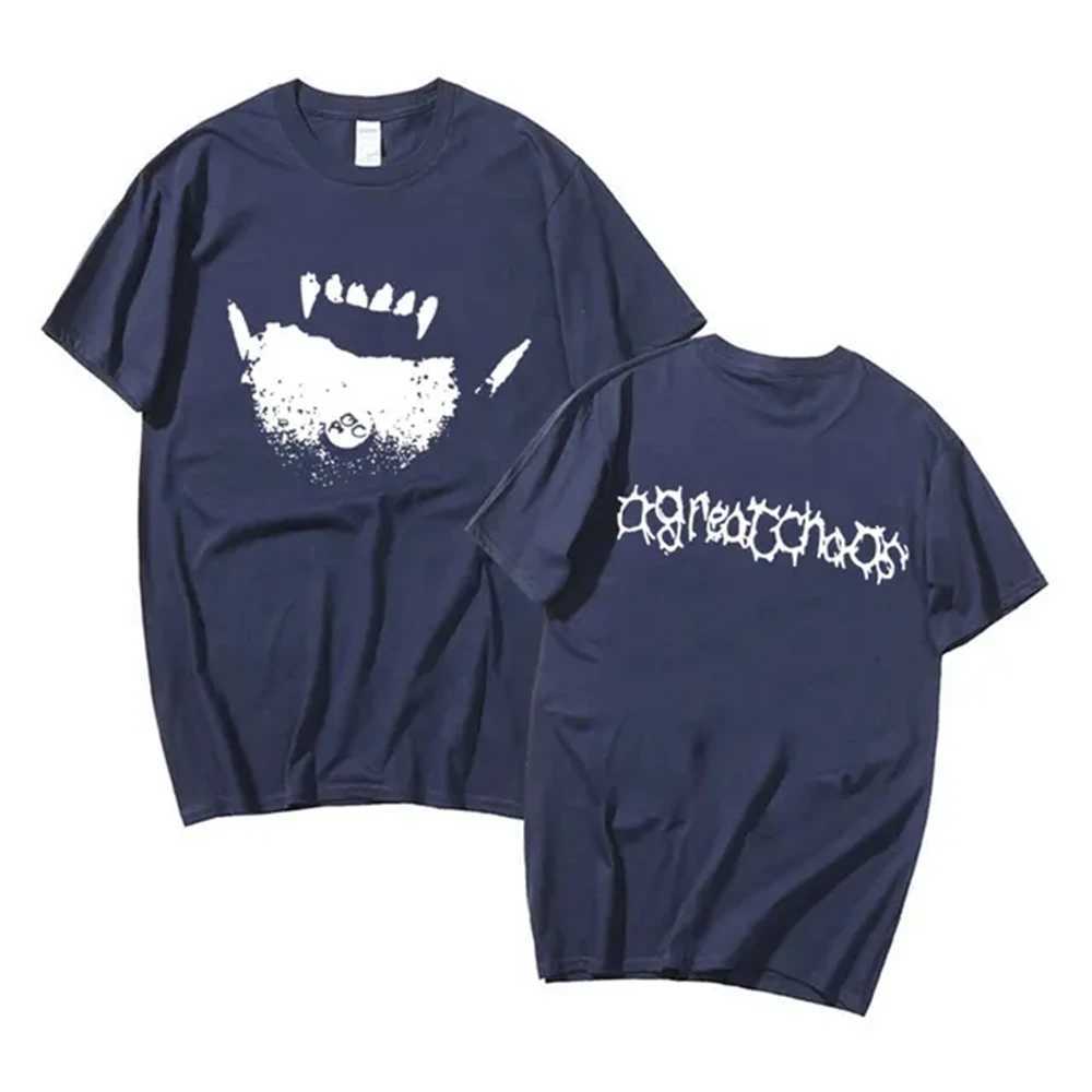 Ken Carson AGC Actual Hate Youth X Upper T-shirt A Big Mess Opium Printed Mens T-shirt 100% Cotton T-shirtXJ250409