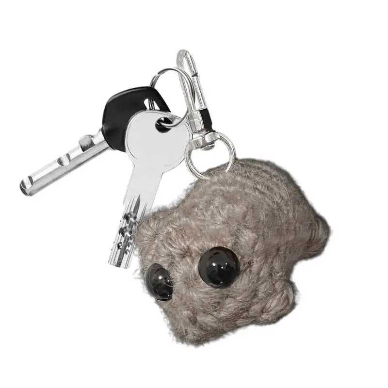 Meme Sad Hamster Plush Toy Sad Hamster Keychain Ring for Accries Bag Fun Pendant Keychain Jewelry Fan GiftXJ250409