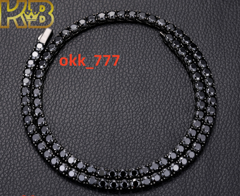Fashion Trends Cuban Moissanite Chain New Trendy Arrivals Hot Selling Iced Out Hip Hop 925 Tennis Chain Necklace