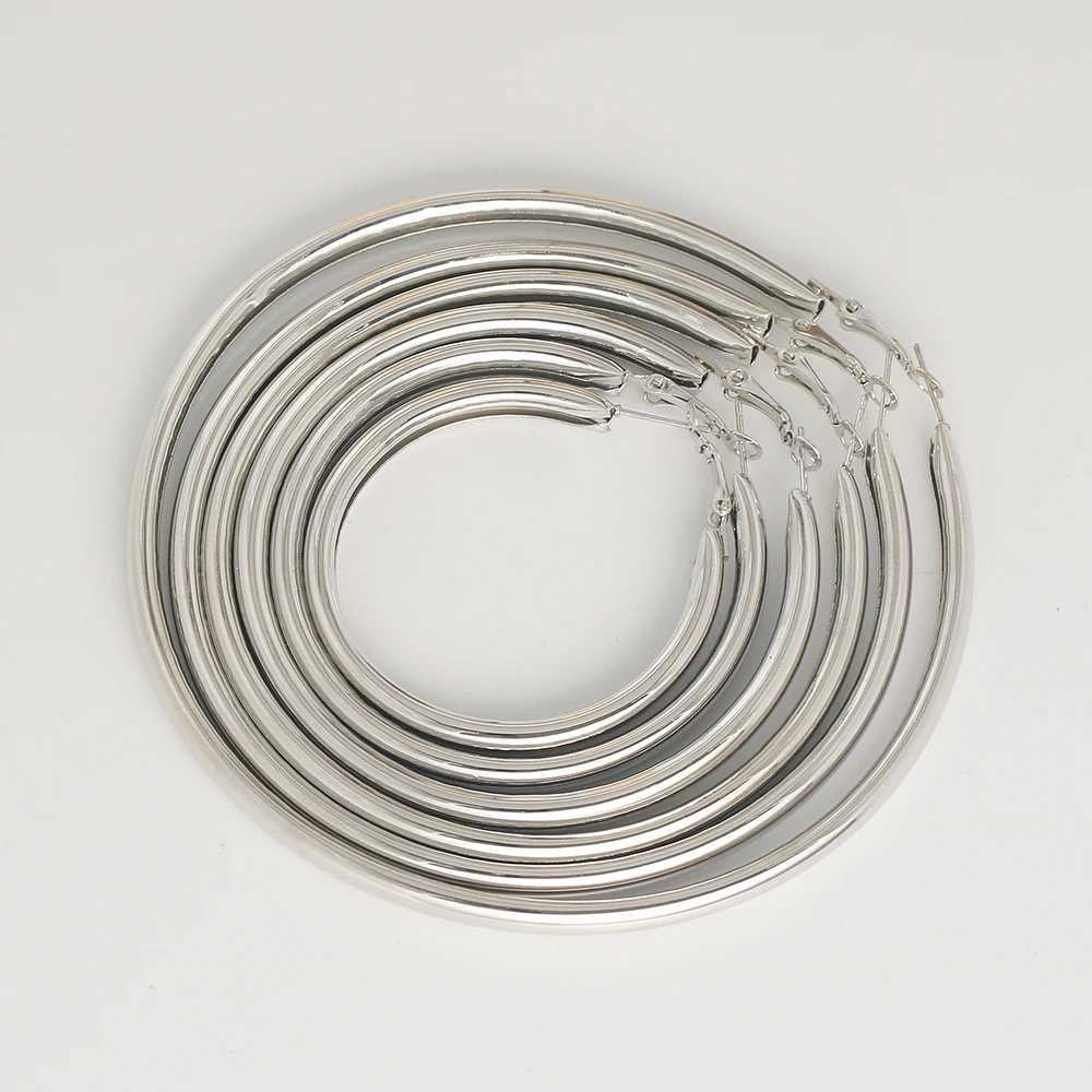 BLIJERY Fashion Oversized Big Hoop Earrings For Women Basketball Brincos Large Thick Round Circle Earrings Hoops Punk Jewelry Z250408