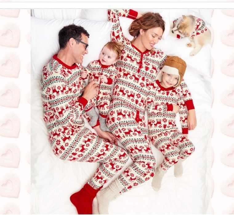 Christmas parent-child outfit a family of three mother and daughter a family of four parent-child outfit family outfit S2548