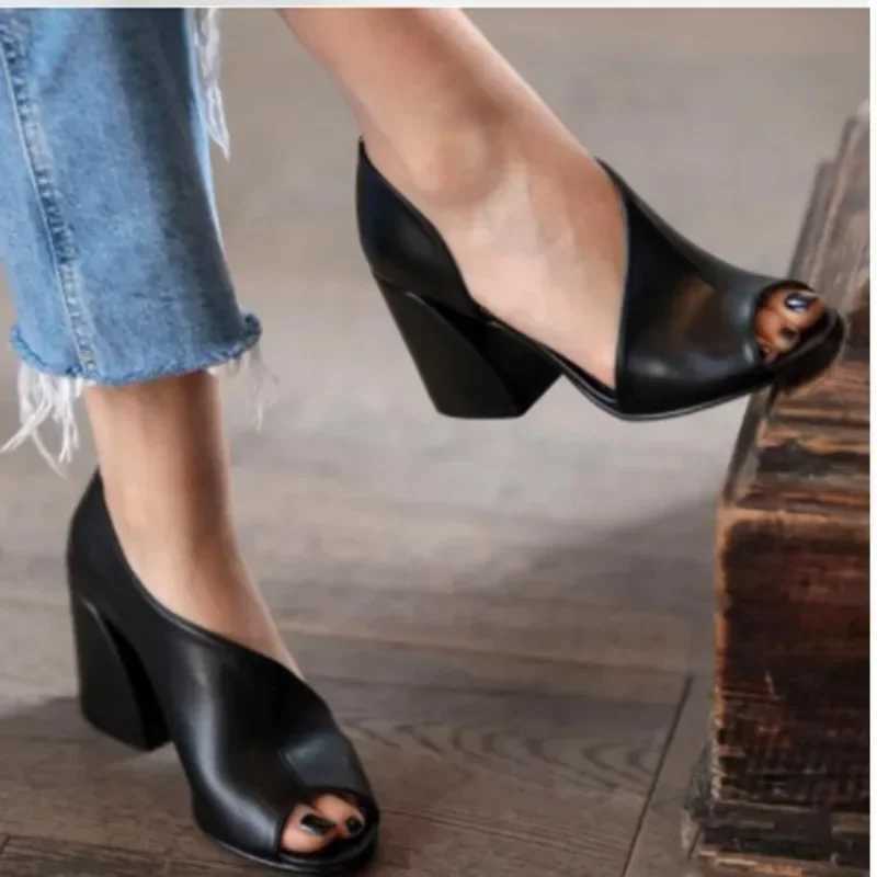 New Arrival New Fashion Womens Sandals Open Toe Sandals Womens Sexy Sandals Womens Casual High Heels Elegant Womens Shoes Zapatillas Mujer T250409