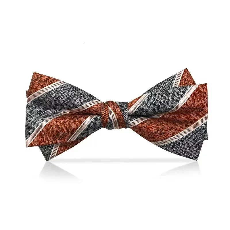 Tie Knot Groom Wedding Colors Slant Set Male Brother Group Formal Bow shaped Student Tie 250407