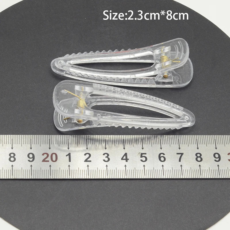30 pieces various sizes womens transparent ordinary hair clips raw plastic hair clips Duckbill buckets DIY childrens hair clips 250409