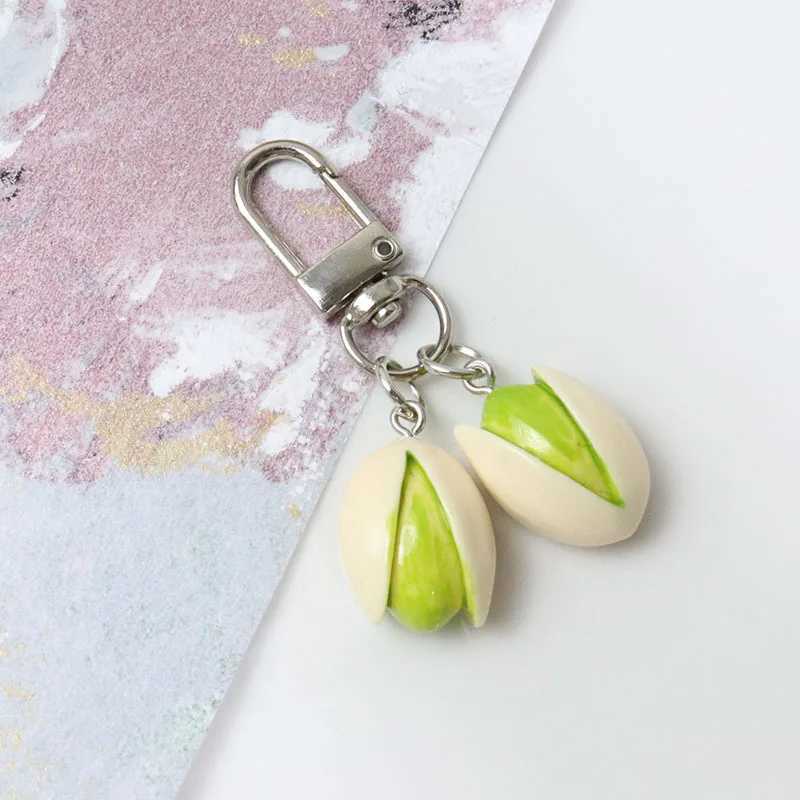 Pistachio Keychain Creative Food Series Personalized Backpack Pendant Cute La Pendant Pavilion Simulated FoodXJ250409