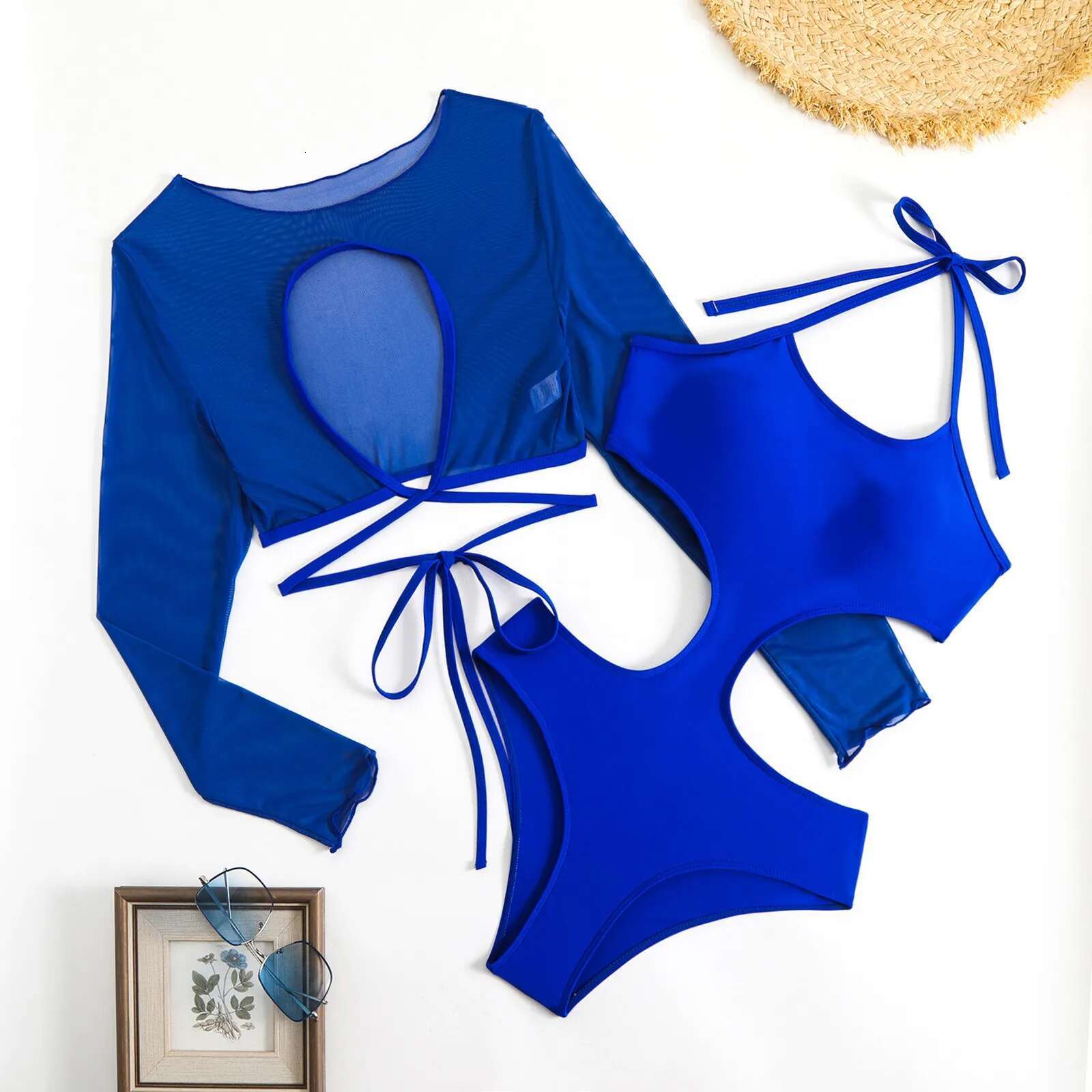 Dongdumaoyi Vintage One Piece Swimsuit Retro Swimwear Women Bandeau Bathing Suit Beachwear Monokini Female Swimming Suits