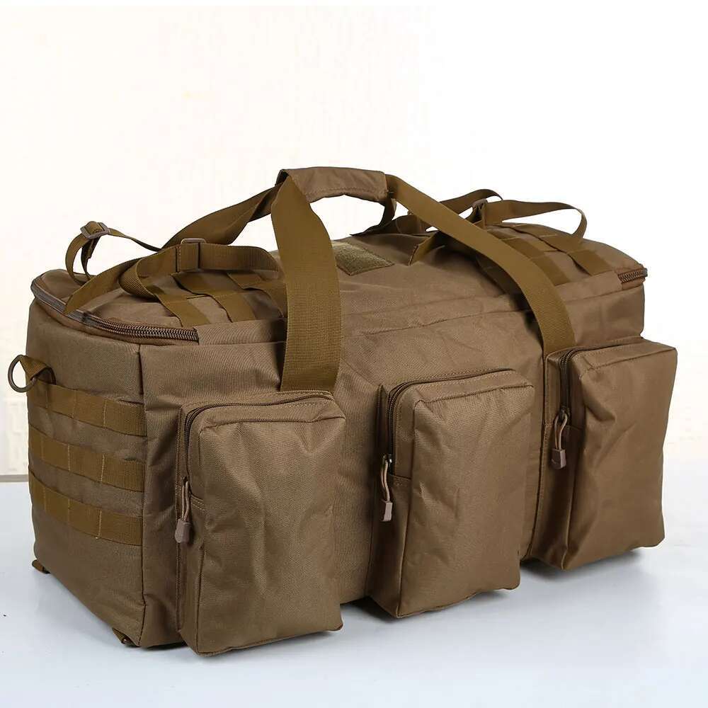 55L Lage Duffel Bag Camping Backpack Tactical Large Bags Men's Hiking Travel Mountaineering Trip Utility Gym Weekend Duffle