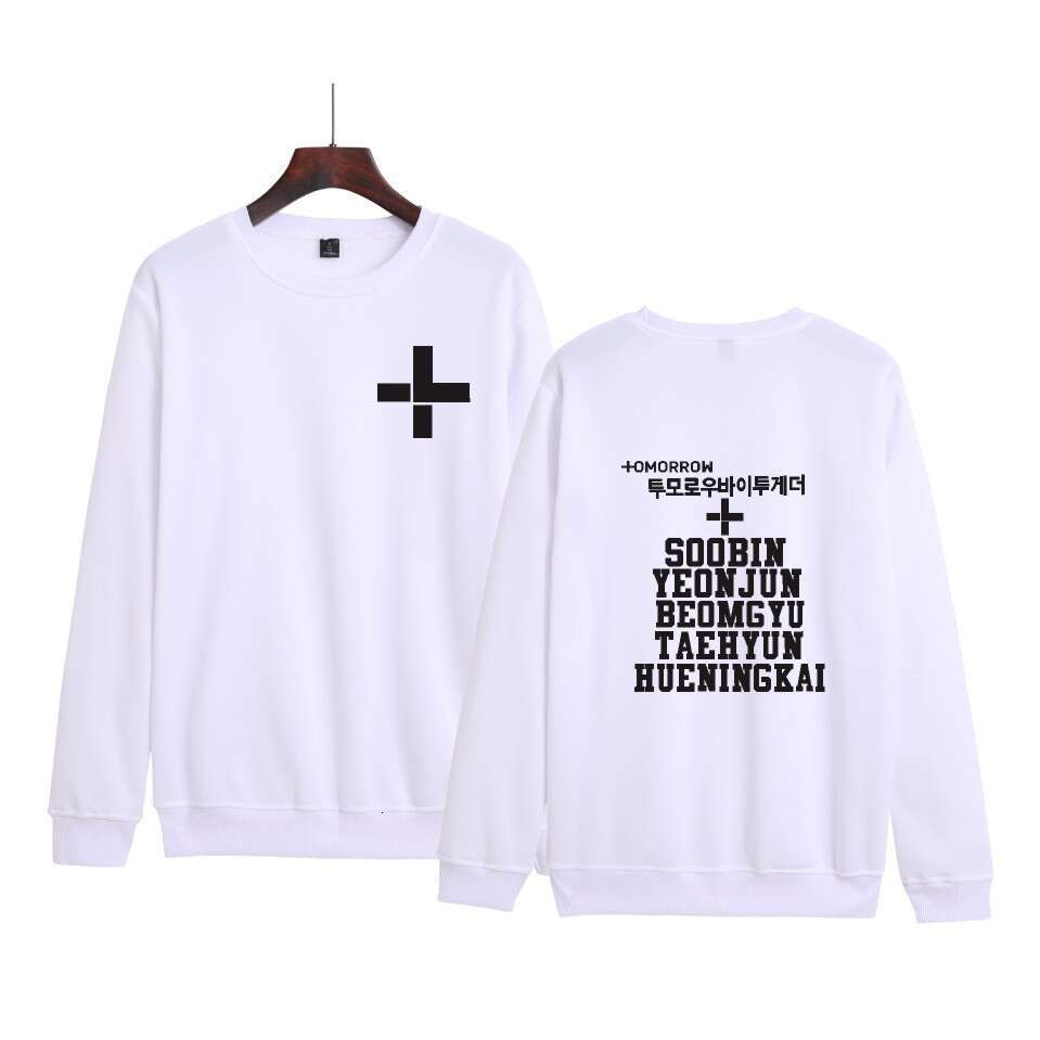 Designer clothing New Korean group combination peripheral men's and women's round neck casual loose couple hoodie