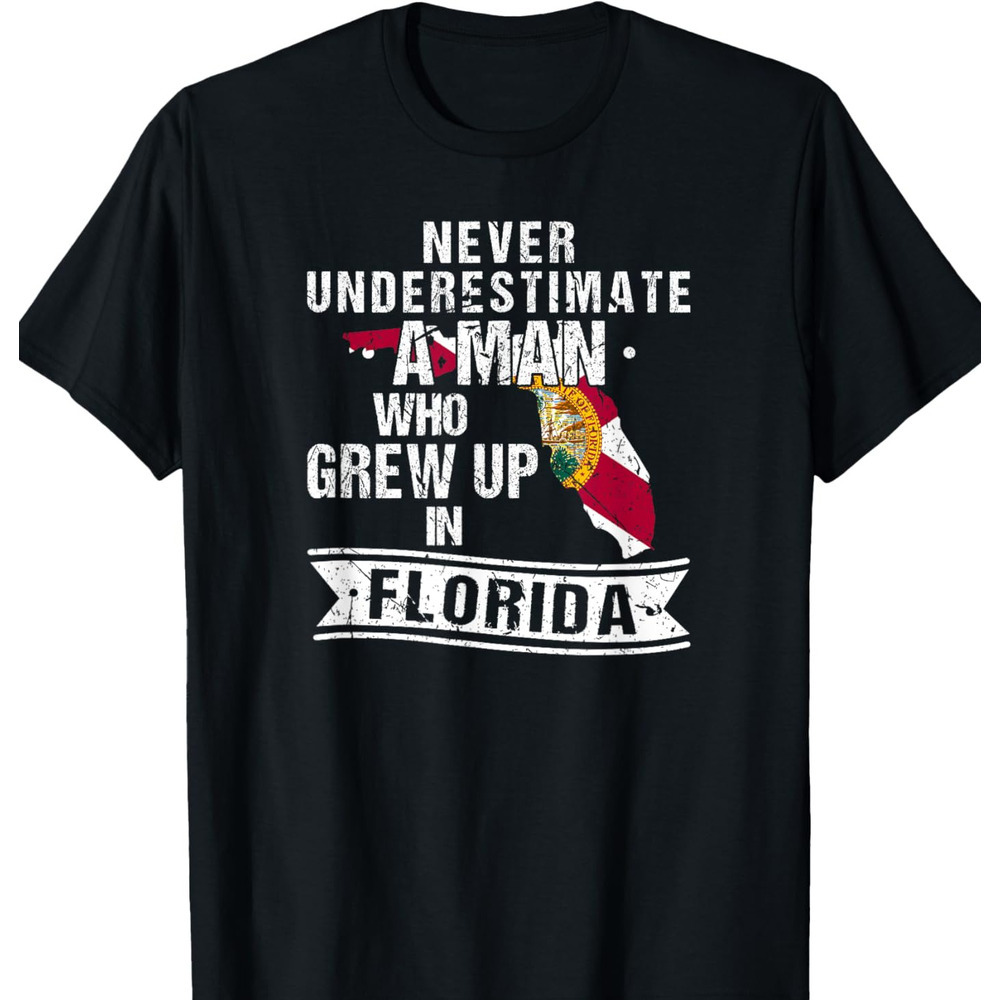 T shirt for Mens Flo Grown Design for Men Native Florida Graphic Tee Casual Tops Clothes Short sleeve cool