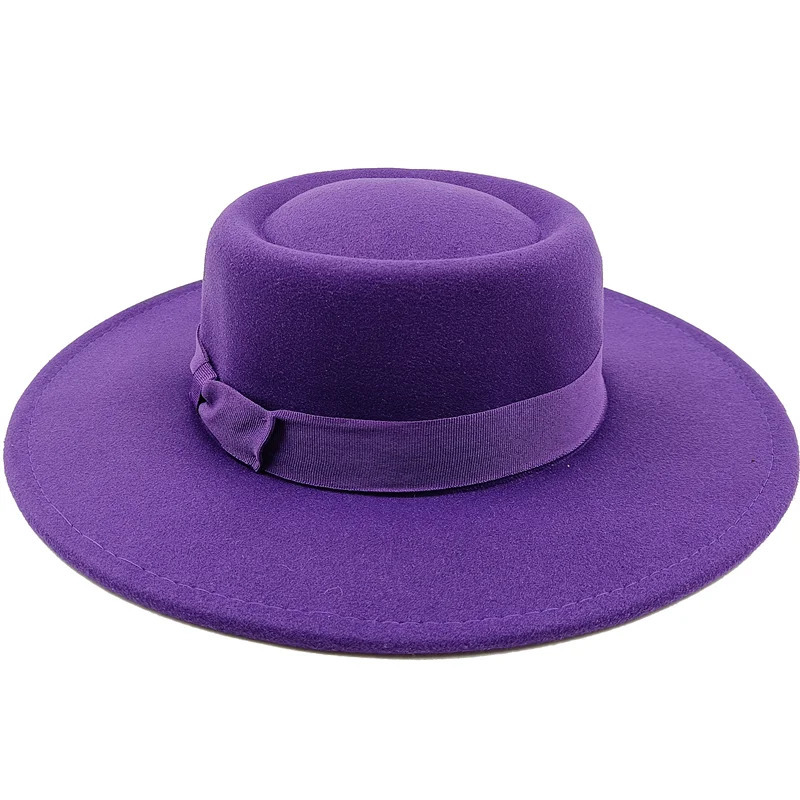Sombrero Raised Top Fedora Hat European and American Fedora Hat Jazz Hat Mens Round Top Hat Wholesale Sombrero 251107