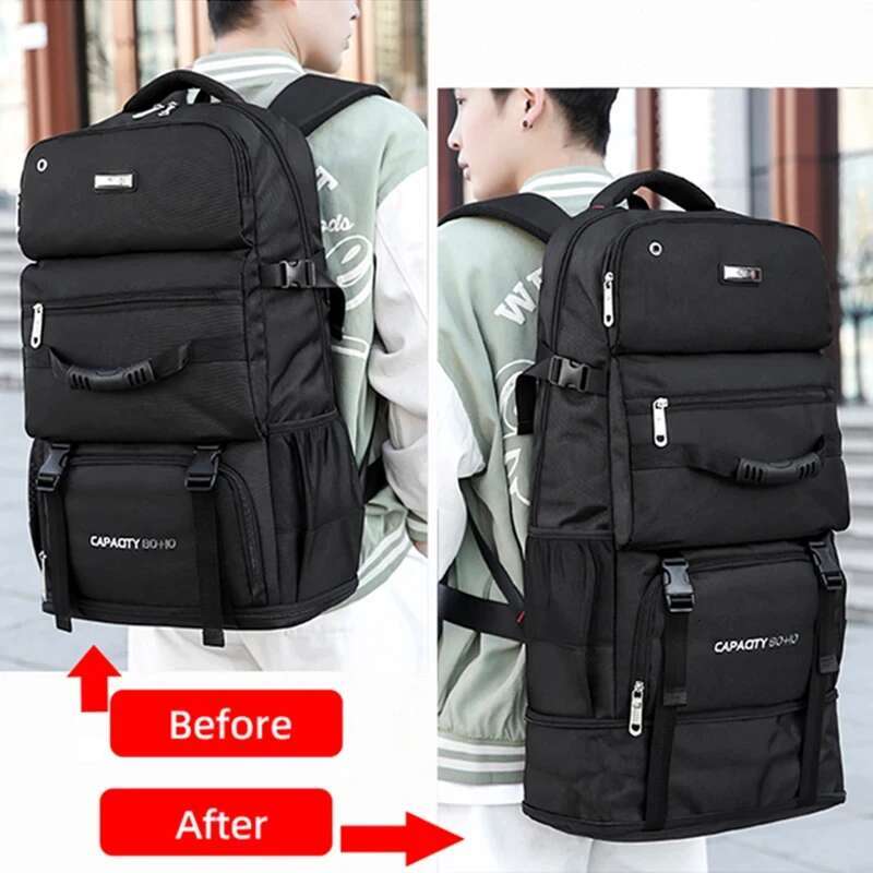 60L 80L Travel Bag Men's Women Large Capacity Climbing Backpack Outdoor Camping Duttle Lage Handbag Trekking Backpacks Hiking