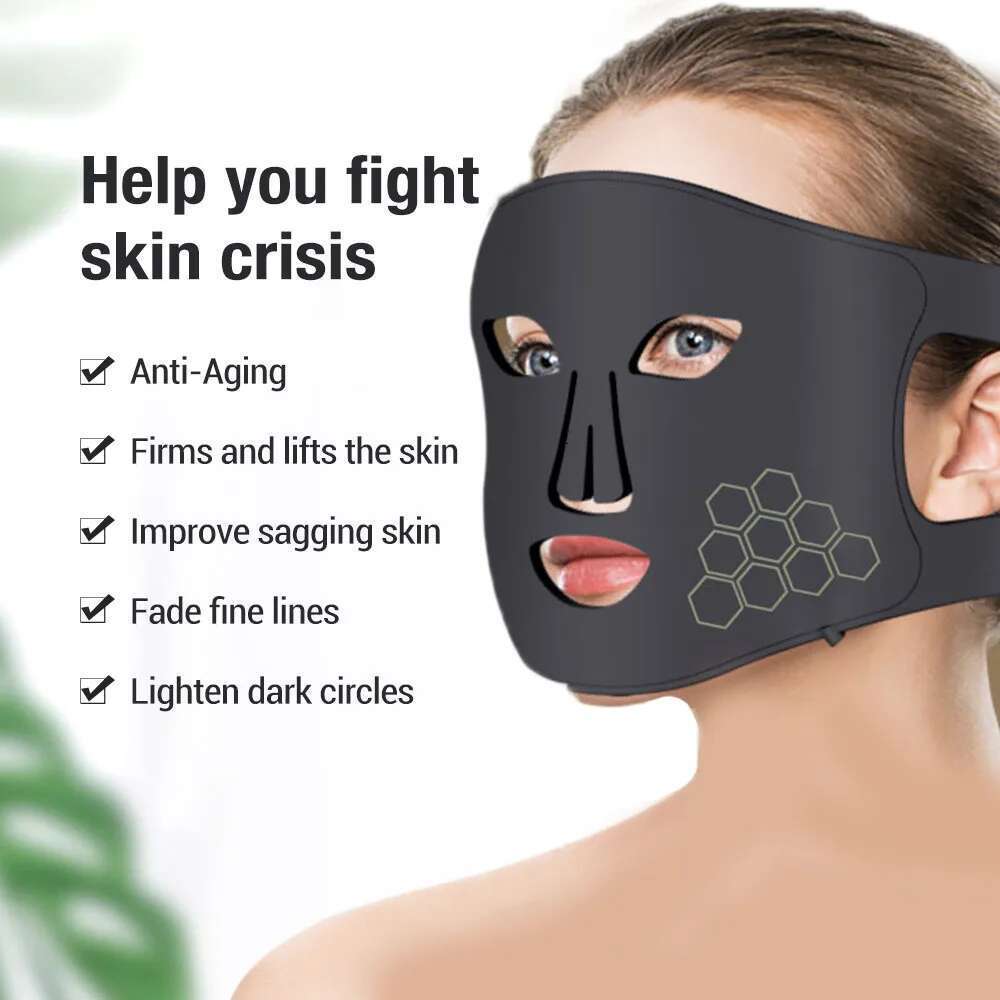 Red Light therapy Mask 460nm 660nm 850nm LED Beauty Devices Face Instrument Rejuvenation Anti Aging Wrinkle Skin Repair