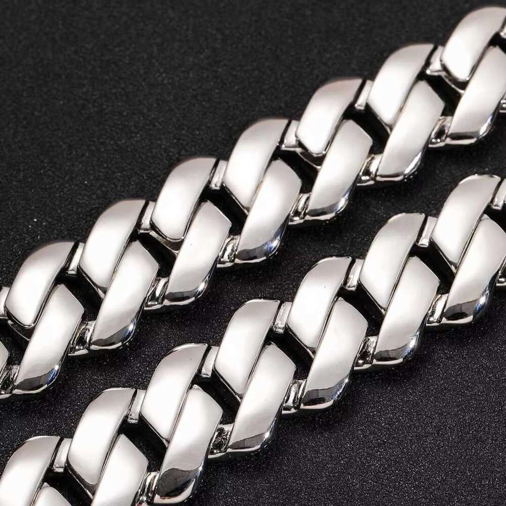 Chunky Gold Plated Man Cuban k Iced Out CZ Miami Brass Copper Rapper Hiphop 20mm Women Chain Necklace