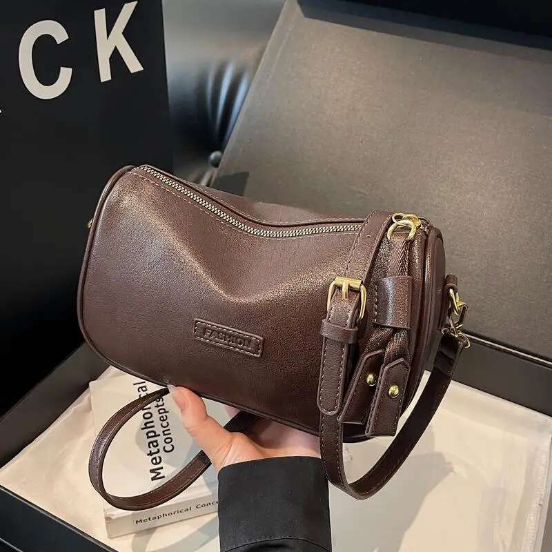 Pillow Women's New Autumn And Winter Fashion Retro Shoulder Versatile Broadband Messenger Bags Ys5893