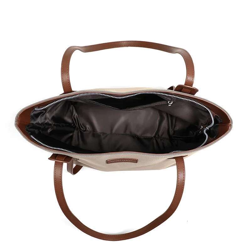 (Support Drop Shipping) Women's Shoulder 2024 Spring Summer New Canvas Bag Large Capacity