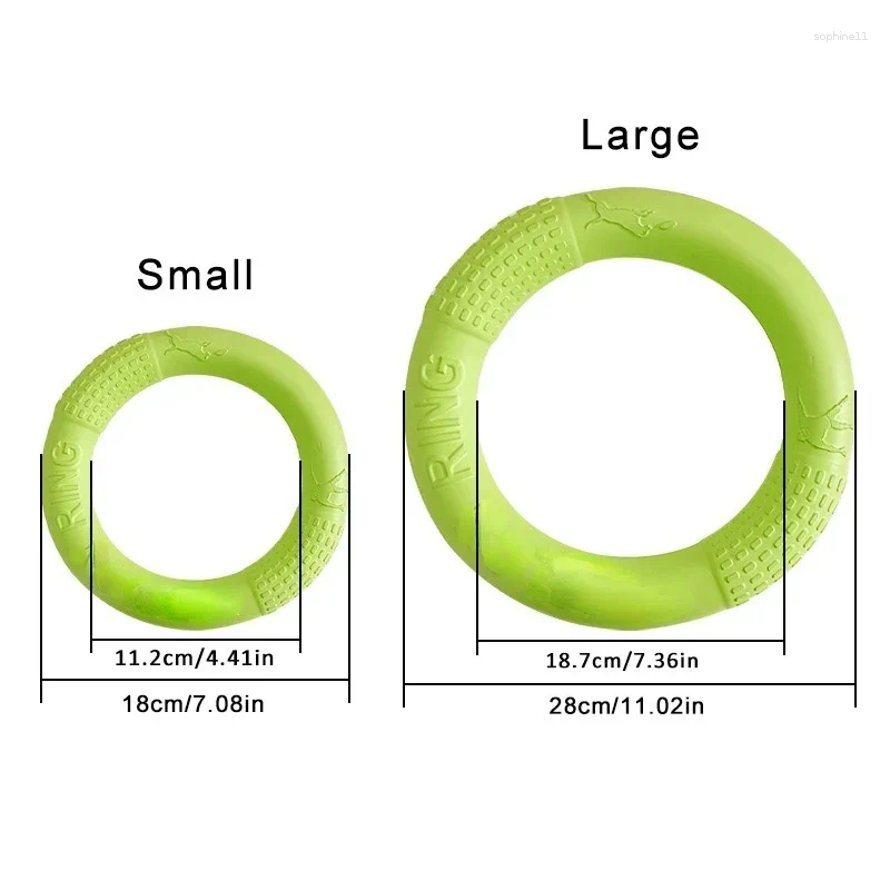 Update Dog Toys Pet Flying Discs EVA Training Ring Puller Resistant For Dogs Floating Puppy Bite Toy Interactive