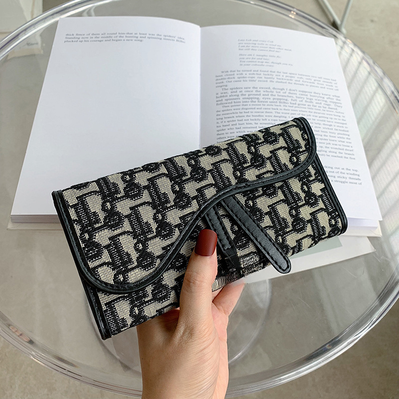 Luxury Handheld Wallet for Men and Women, Long Three Fold Large Capacity Classic Versatile Wholesale Multi Card Slot Short Card Bag, Handheld Bag