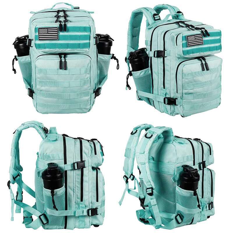 Lhl 35L Tactical Backpack Small Athlete Gym Bag For Men/Women Qutdoor Travel Hiking Molle Rucksack With Bottle Holder