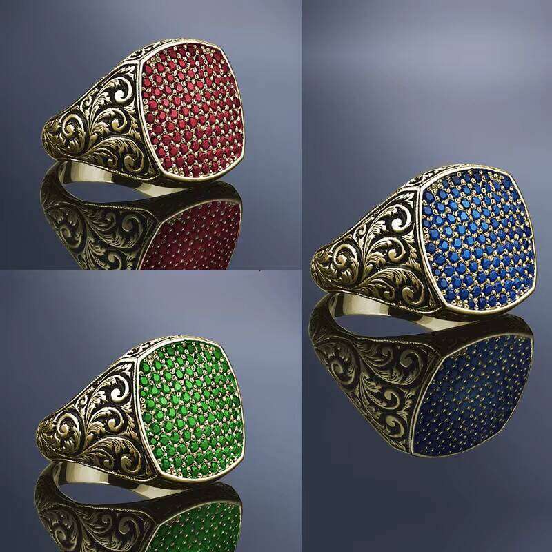 New 2023 Retro Punk Luxury Fashion Factory Direct Custom Men's Ring Jewelry Free delivery
