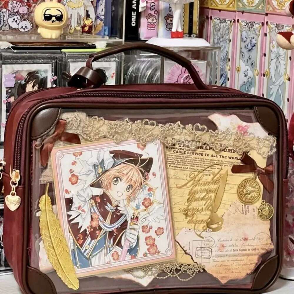Cute Transparent Versatile Shoulder Bag Itabag Japanese Crossbody Handbags Women PU Leather JK Uniform Bags