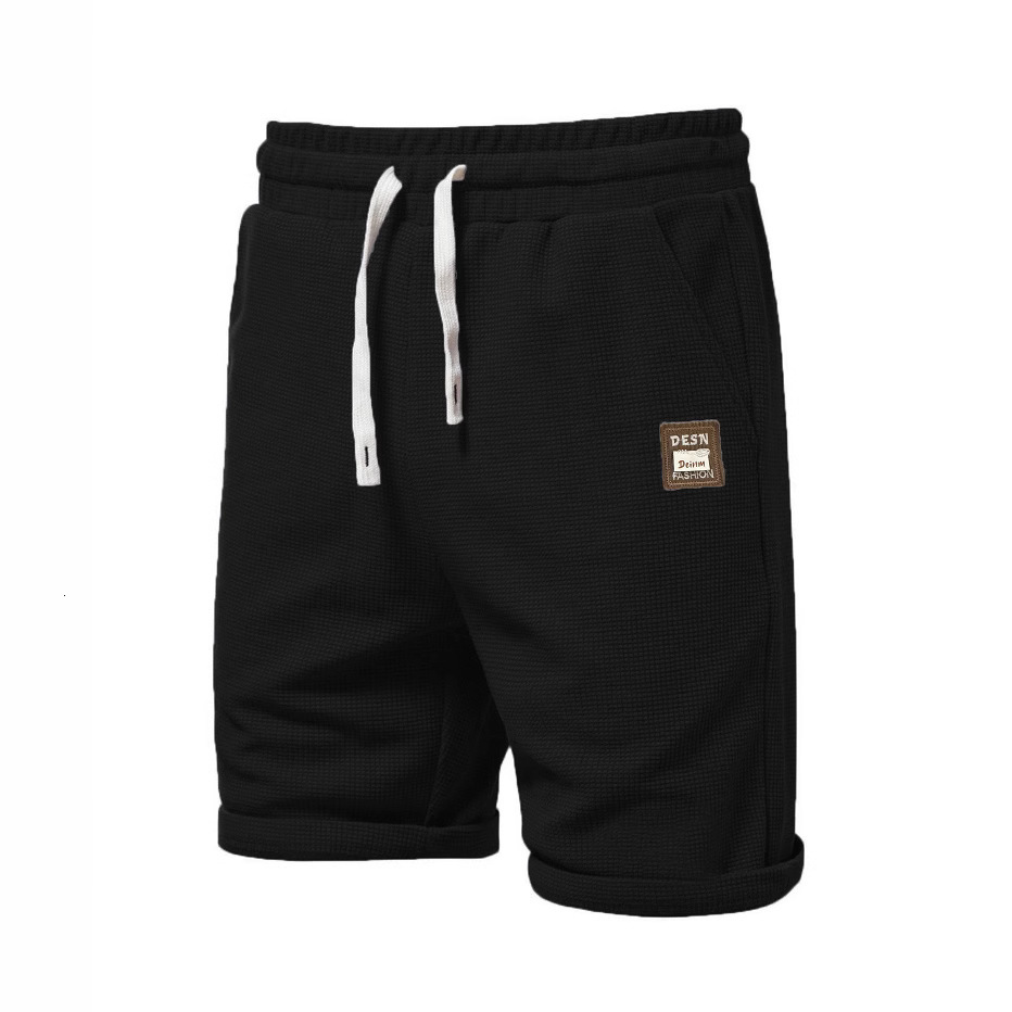2025 New Designer Men Shorts Shorts For Men Summer Trend Loose Solid Color Versatile Casual Sports Cropped Pants Plus Size