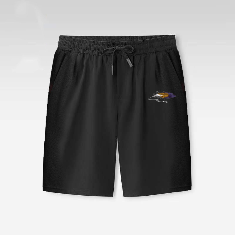 2025 New Designer Men Shorts New Shorts Men Summer Five Quarter Thin Casual Sports Loose Beach Ice Silk Cold Pants