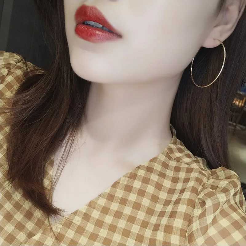 New Fashion Sliver Gold Color Big Hoop Earrings Hoops Bohemian Earrings Large Circle Hoop Earrings For Women Party Jewelry Z250408