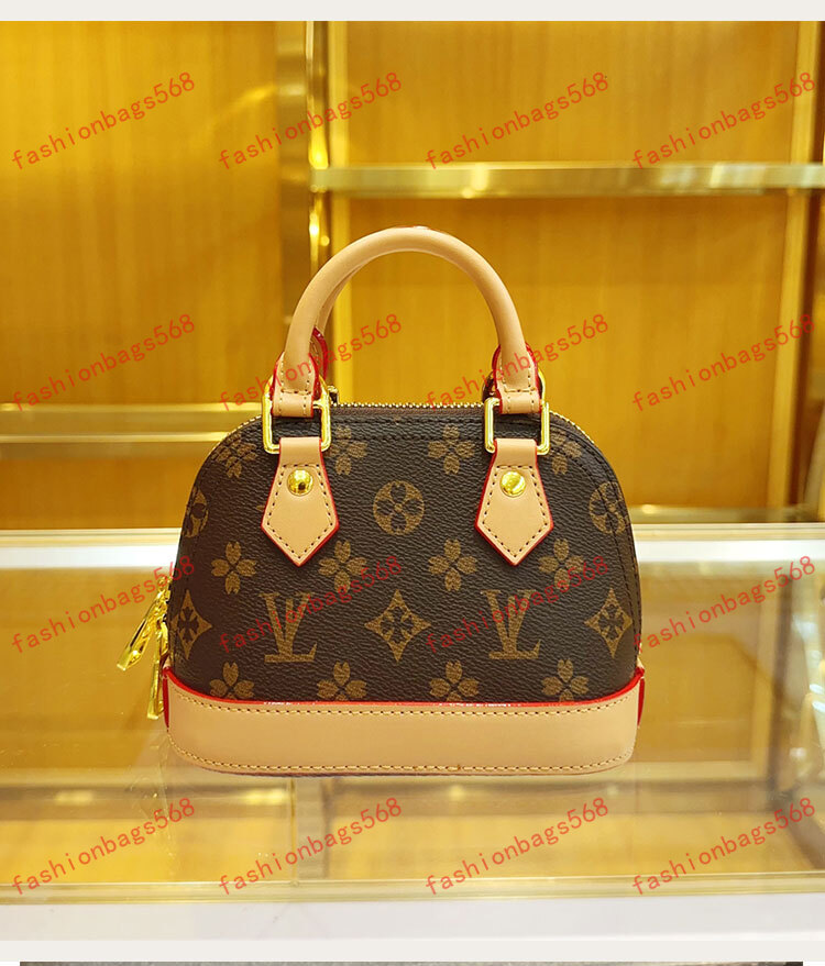 Shell Bag Women Genuine Leather Handbags Top Quality Flower Embossed Shoulder Bags With Lock Crossbody shoulder bag 56