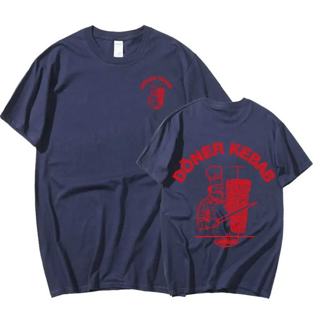 Doner Barbecue Skewer T-shirt Interesting Graphic T-shirt Mens Pure Cotton Ultra Thin Short Sleeve T-shirt Gothic Harajuku Summer Neutral Street Cloth