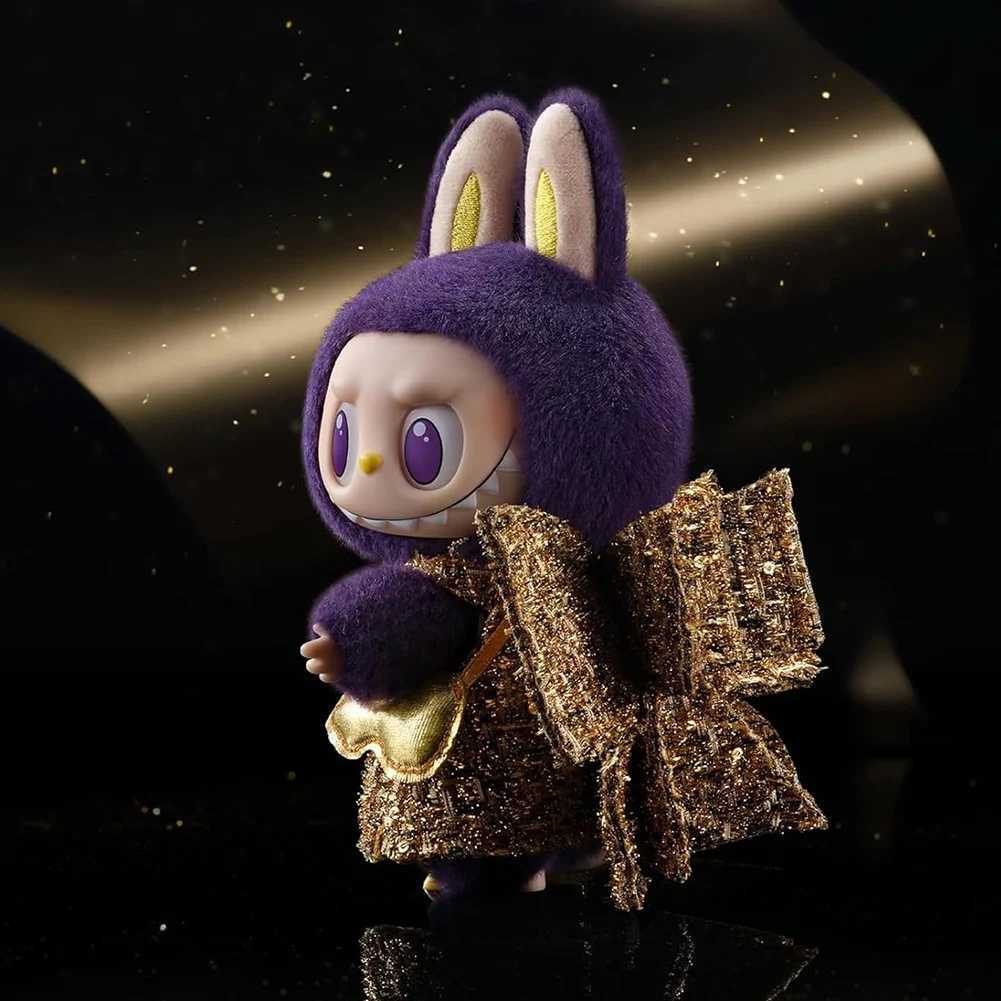 Purple Labubu Plush Doll Toy Keychain Kaii Backpack Pendant Anime Character Model Birtay Childrens GiftXJ250409
