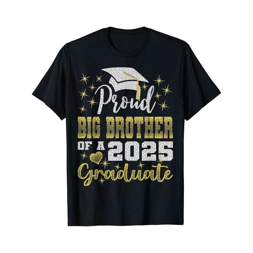 Designer T shirt Super Proud Big Brother 2025 Graduate Awesome Family College - 220g Tshits