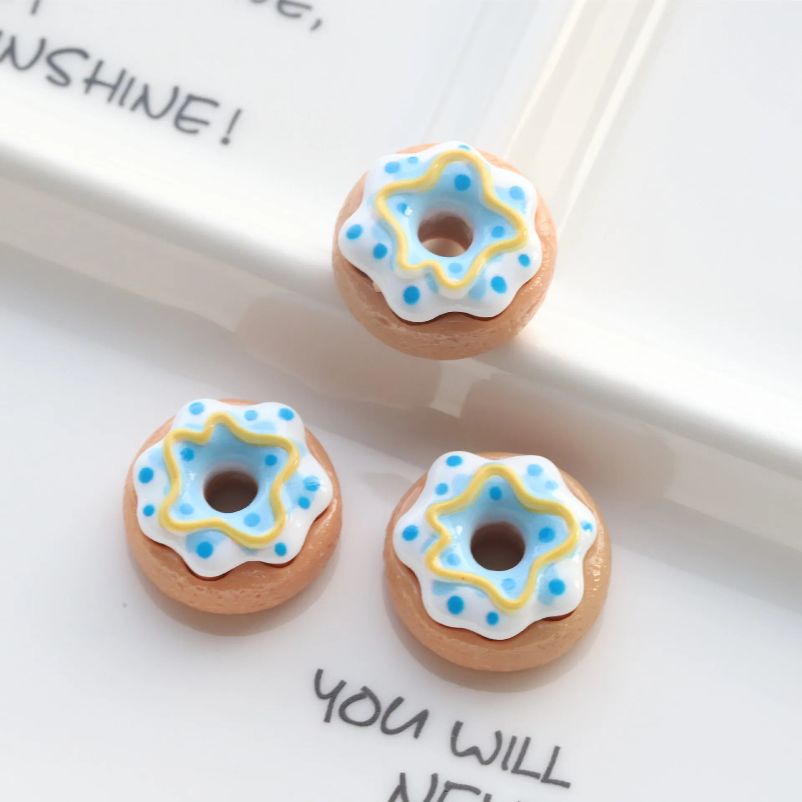 6/12pcs 2.2cm Mini Donut Shaped Refrigerator Magnets Colorful Kawaii Decals Fridge Whiteboard Cute Fridge Sticker Kitchen Decor 250407