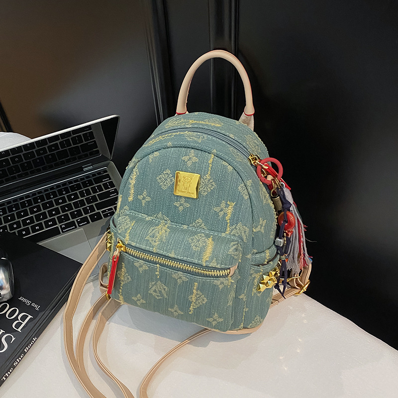 Free Shipping Backpack Set Retro Luxury Style Exquisite Large & Small Combination Daily Outing Versatile Practical Backpack