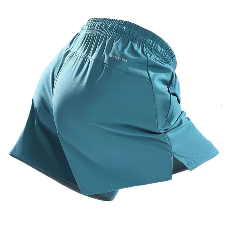 Summer Mens Fitness Lightweight Casual Pockets Shorts Basic Solid Color Streetwear Short Pants Jogging Beach Shorts Men 250407