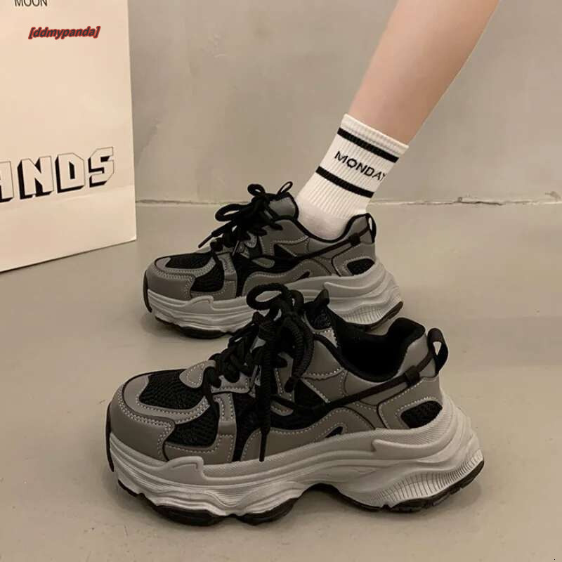 Chunky Platform Sneakers for Women Spring Fashion Thick Sole Vulcanized Woman Non Slip Mesh Breathable Casual Sports Shoes ddmypanda ddmypanda