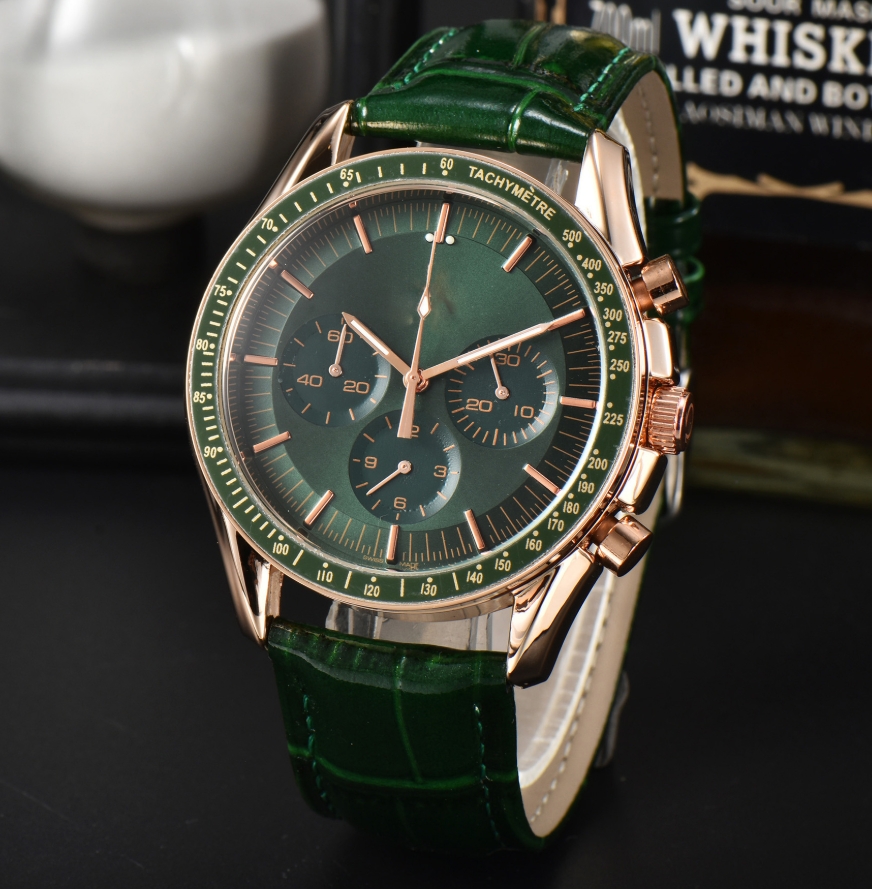 C-AXIAL Sea Professional speed master OMGWatch Men's Business Watch Full Featured Chronograph Chronometer Quartz Stopwatch Fashion Luxury Watch Gifts