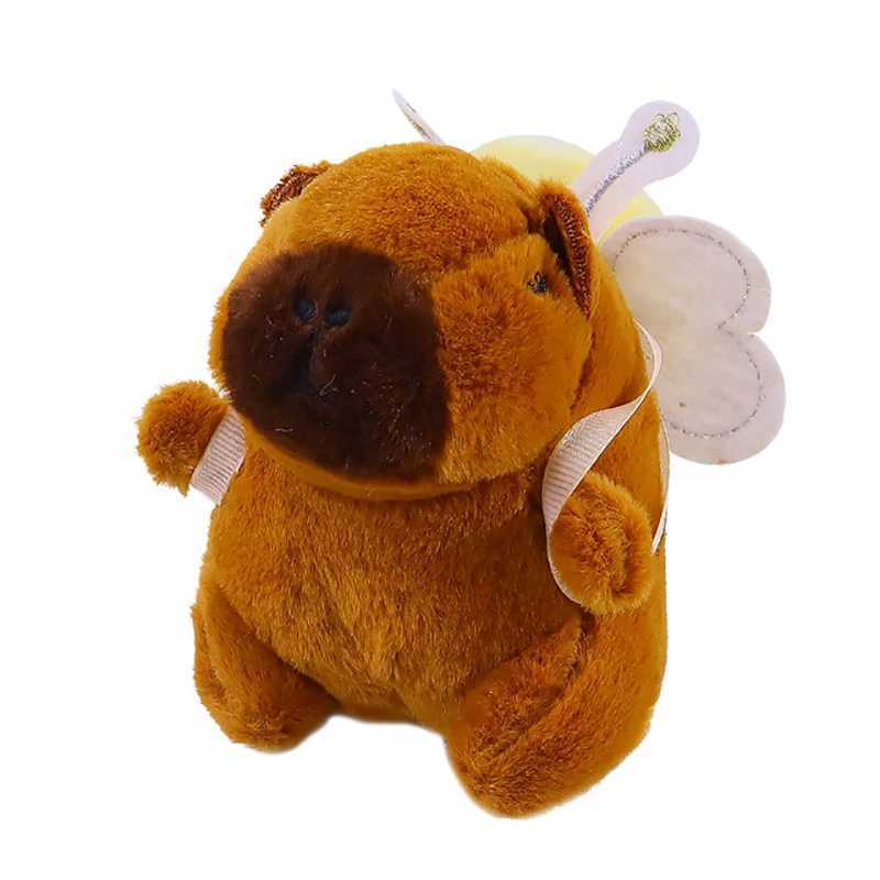 Cartoon Cybara Plush Keychain Pendant Fashion Backpack Pendant Decoration Cute Stuffed Doll Car Keychain Childrens GiftXJ250409