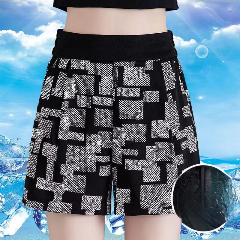 2025S Women s Designer Shorts Chiffon Shorts Summer Slim Fit New High Waist Loose Sports Casual Wide Leg Hot Pants Beach Pants