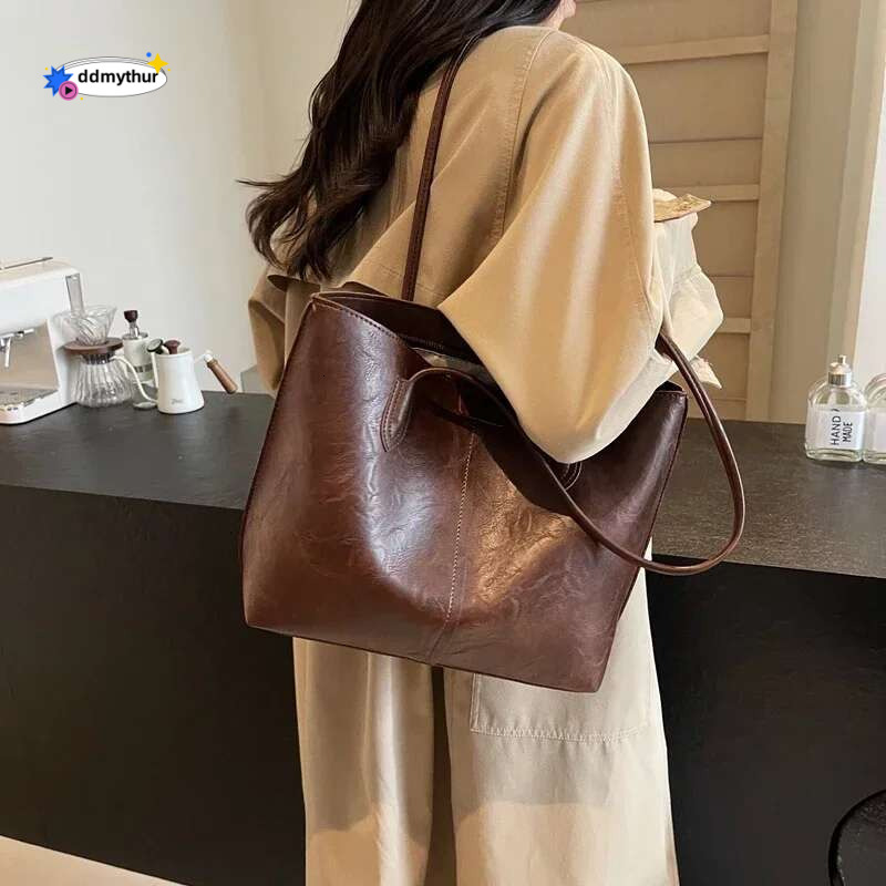 Senior Sense Retro Large Capacity Woman,New Hip Bag for Fall 2024,Commuter Shoulder Bag,Bolsa De Tote ddmythur