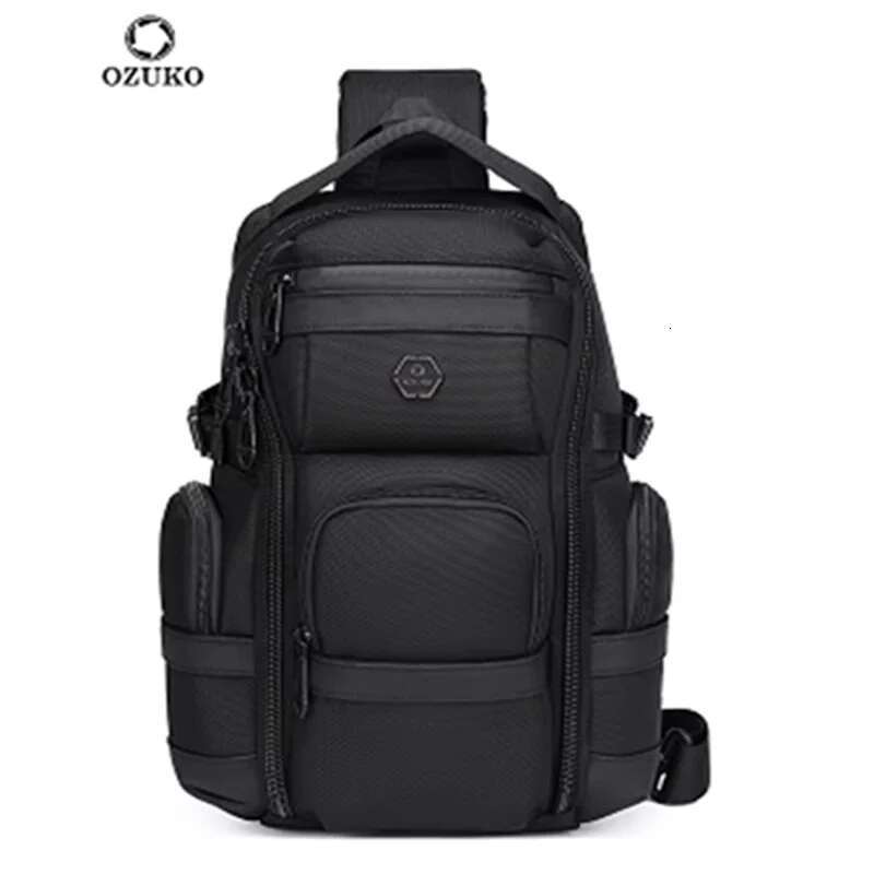 OZUKO Large Capacity Shoulder For Male Waterproof Chest Tactical Sg Messenger Bags Men Outdoor Sports Crossbody Bag