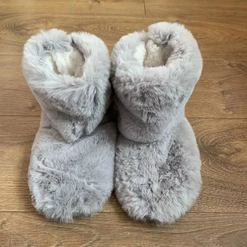 Home Fuzzy Slipper Women Winter Fur Men Male Warm Plush Indoor Flat Female Room Fluffy House Floor Wool Fleece Shoes Boots Hairy 251107