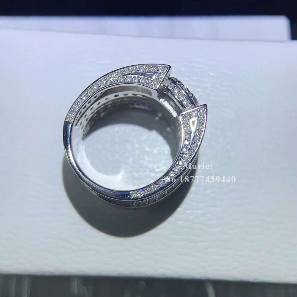 Luxury Style Custom Jewelry Silver 10k 14k 18k Vvs Moissanite Diamond Ring Men Diamond Ring Pass Diamond test Hip Hop Ring