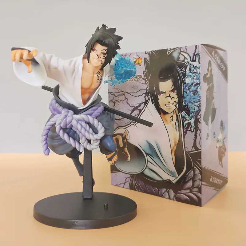 Sasuke Anime Action Character Toy 20CM Inland River Cartoon PVC Character Collection Desktop Decoration Model Doll Birthday Gift M250409